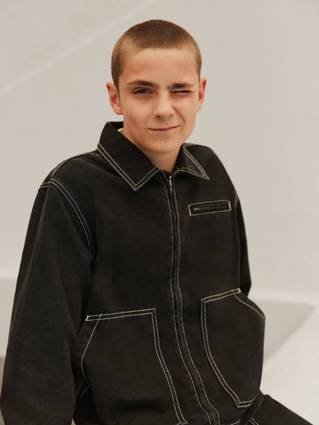 Hetson Jacke Washed Black Bild 6