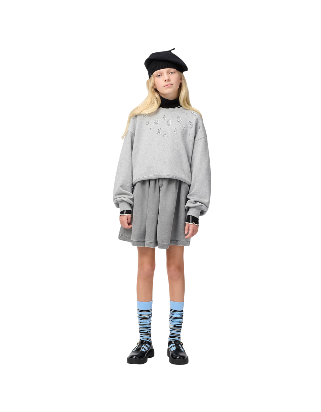 Miki Pullover 1046 grey melange Bild 4