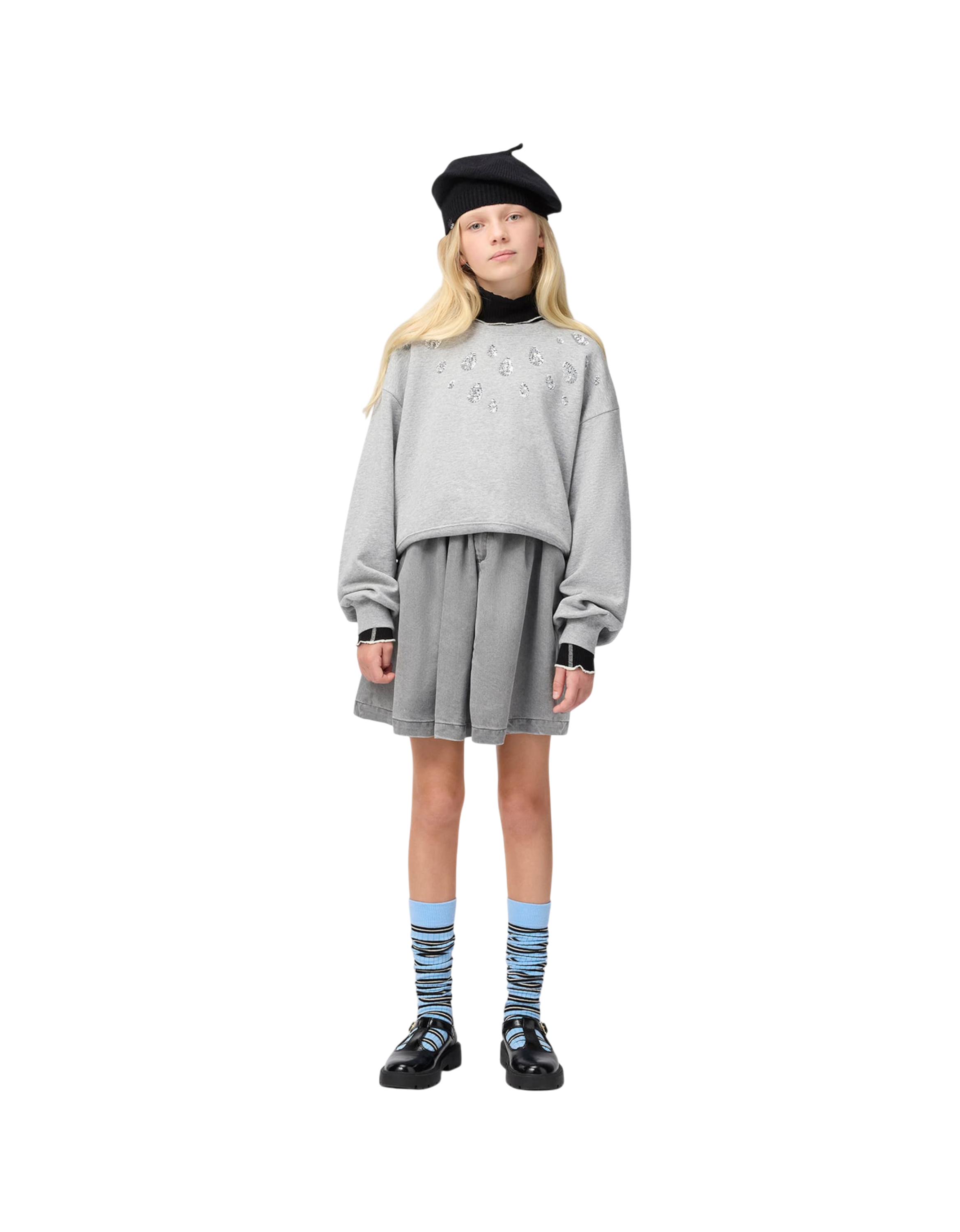 Miki Pullover 1046 grey melange Bild 4