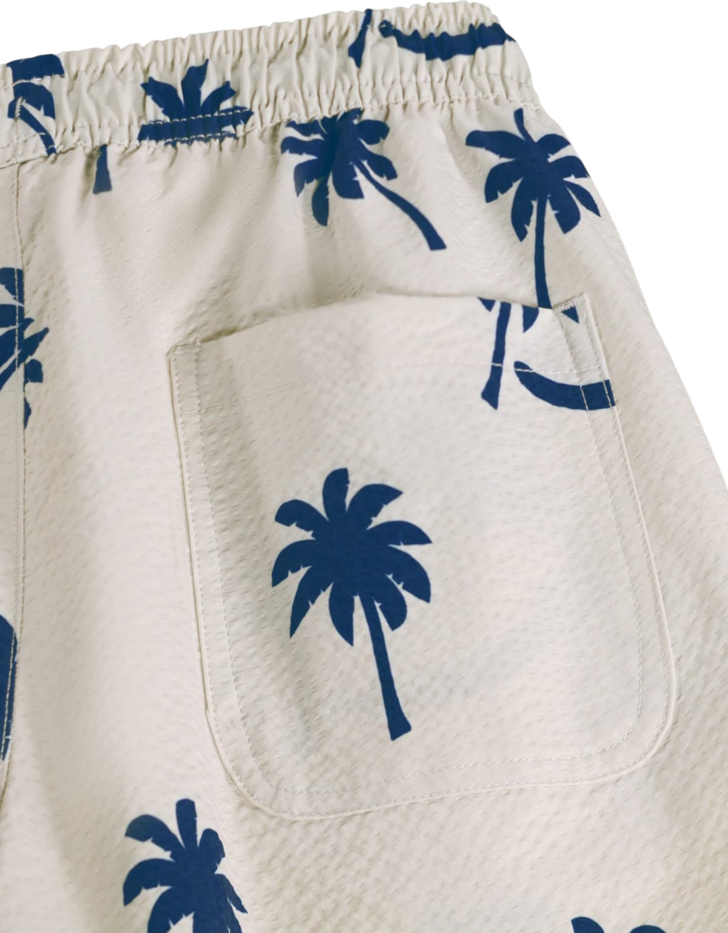 Niko Badeshort Palm Blue Bild 3