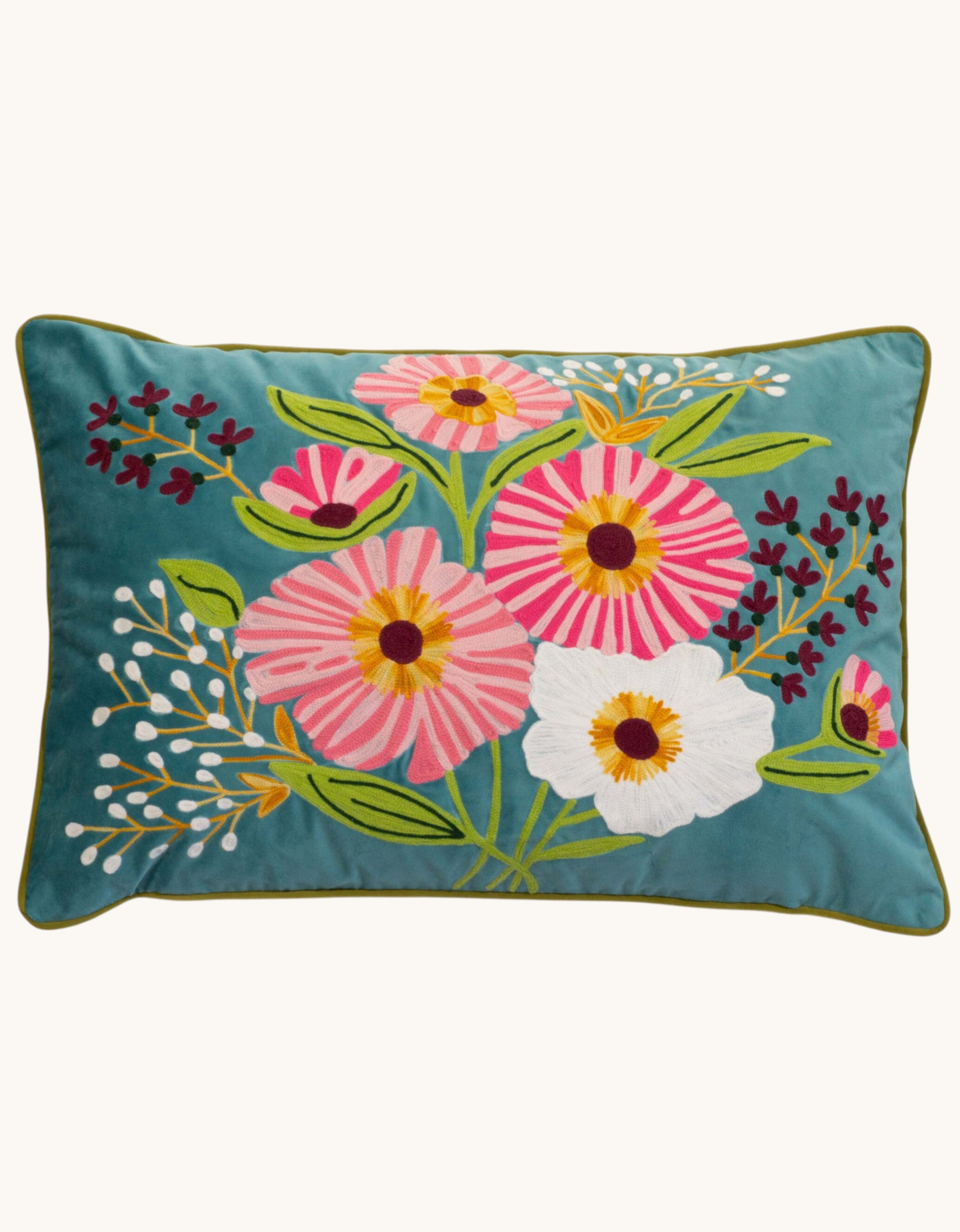 Kissen Bro-13 rosa Blüten Bild 1