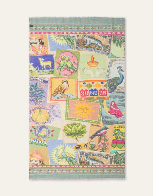 Aflamingsymbol Schal Oil 017 Bild 1