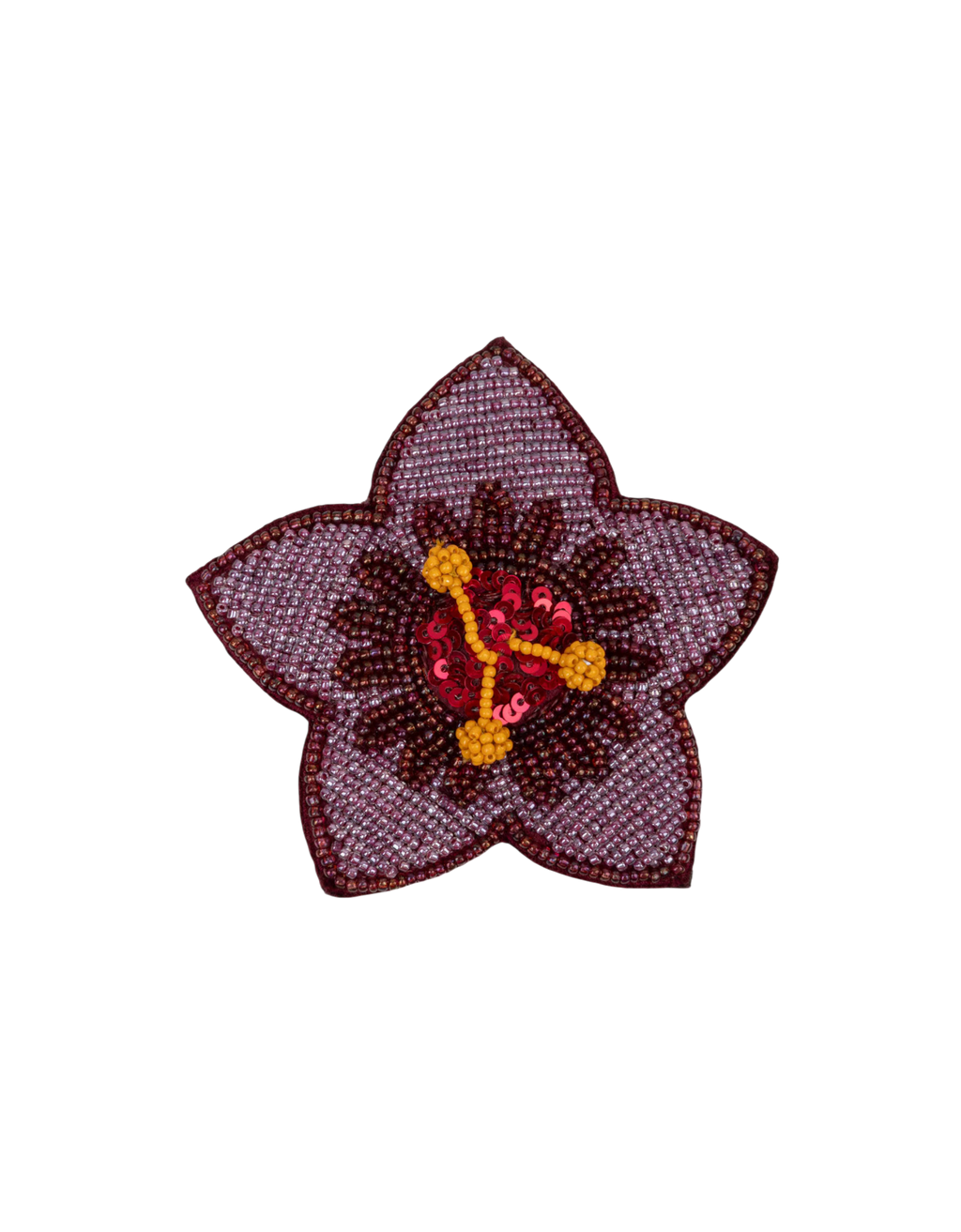 Flower Brosche 217 Beet Red Bild 1