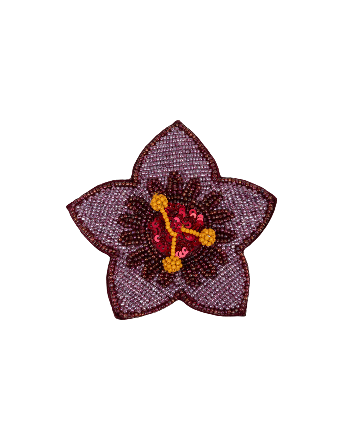 Flower Brosche 217 Beet Red Bild 1