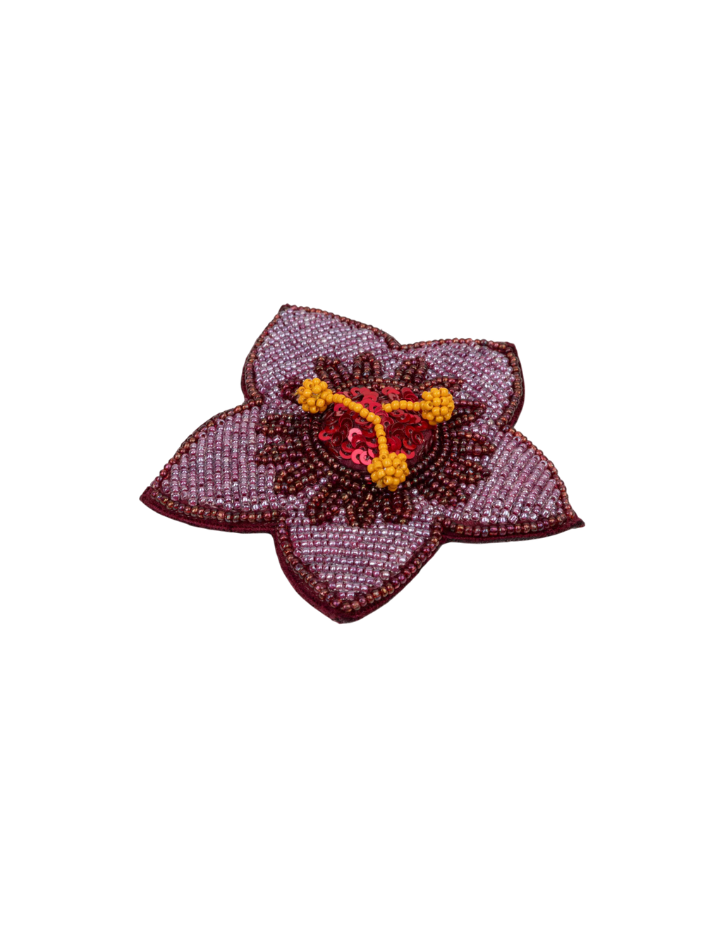 Flower Brosche 217 Beet Red Bild 2