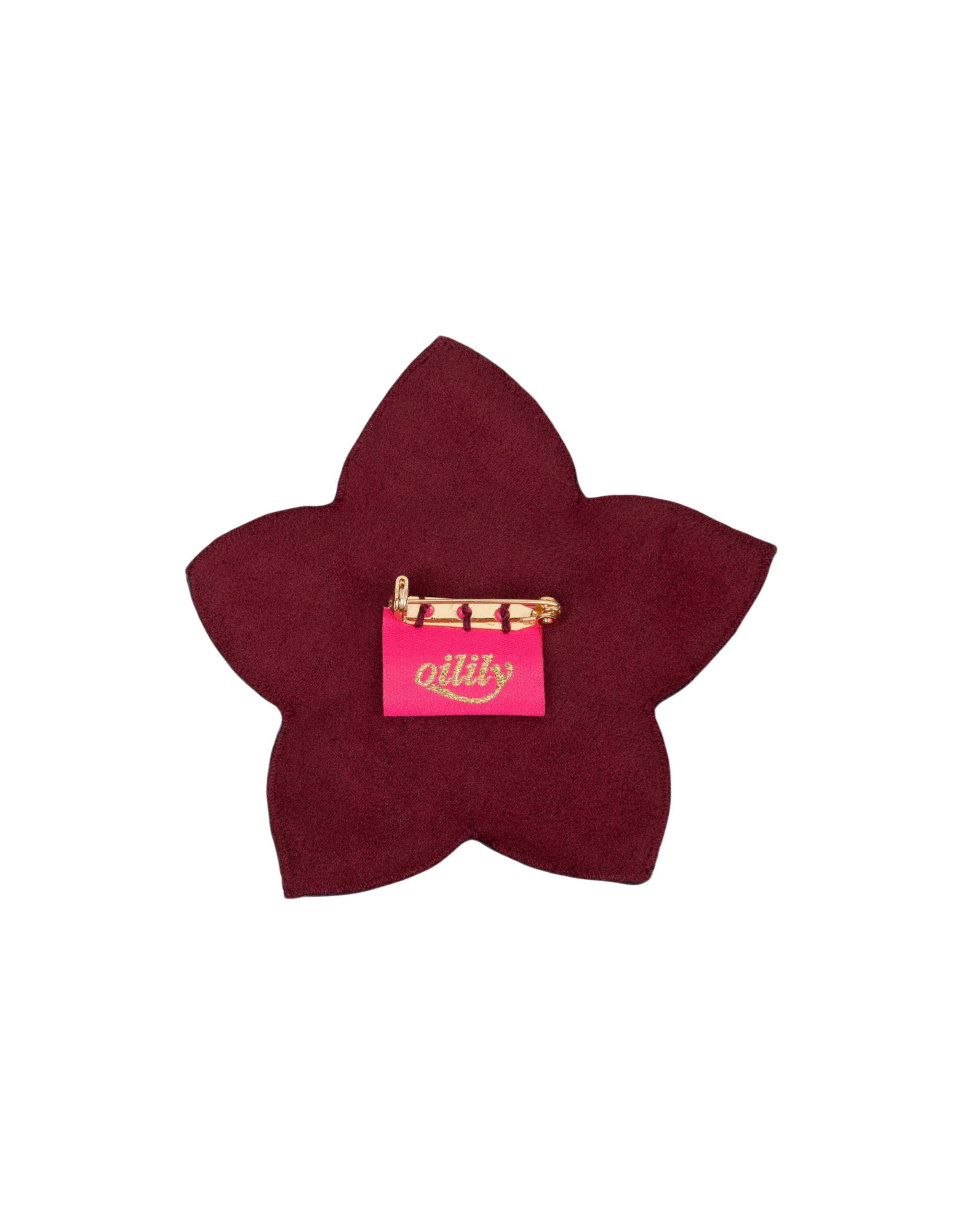 Flower Brosche 217 Beet Red Bild 3