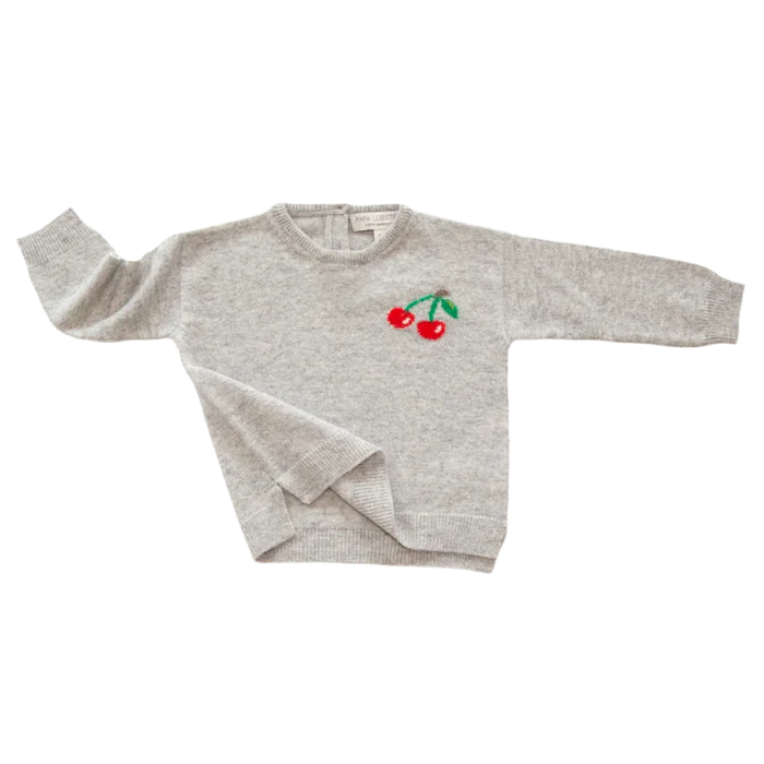 Cherry Pullover hellgrau mélange+meh Bild 1