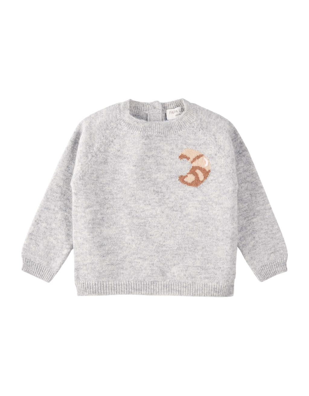 Croissant Pullover grau Bild 1