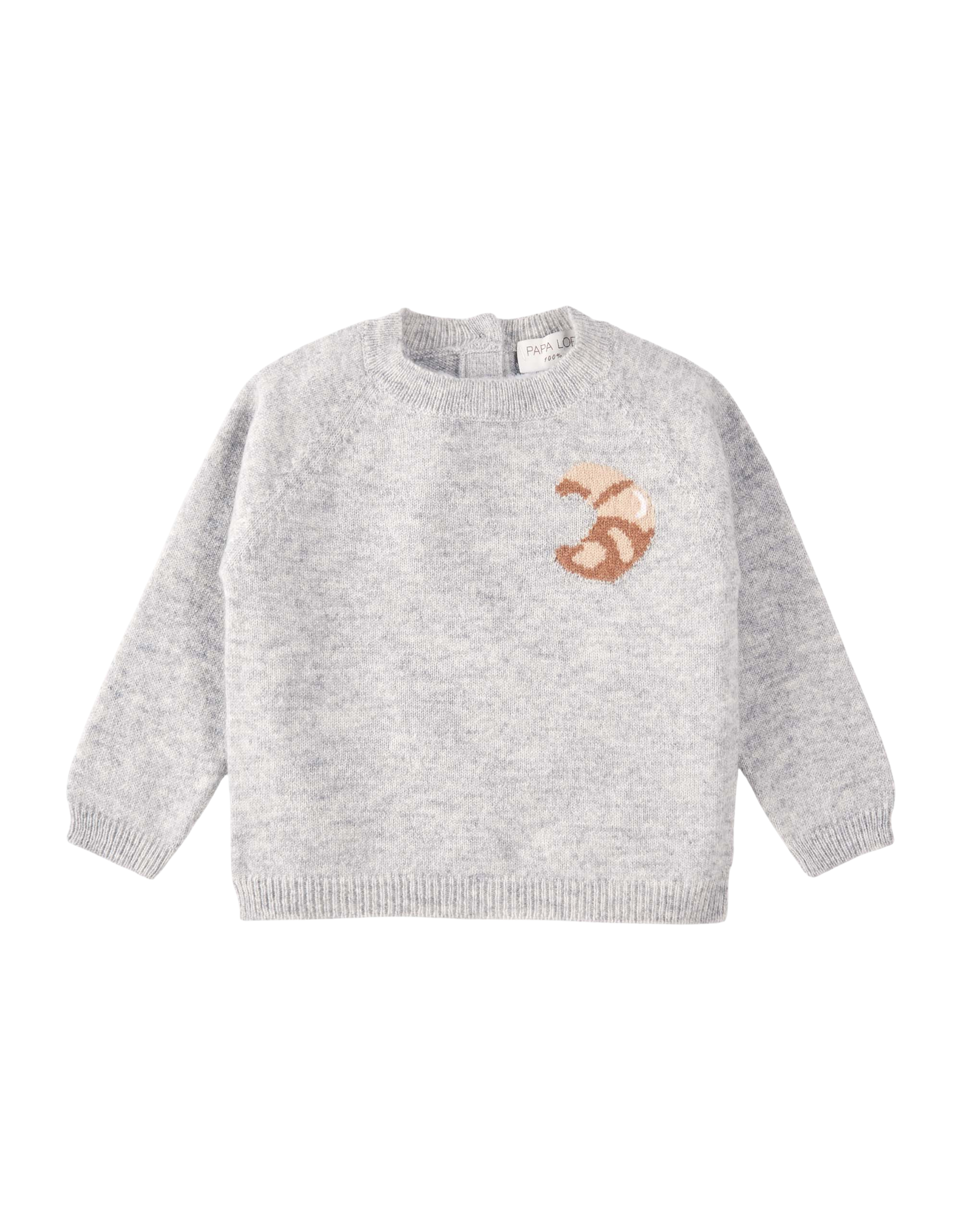 Croissant Pullover grau Bild 1