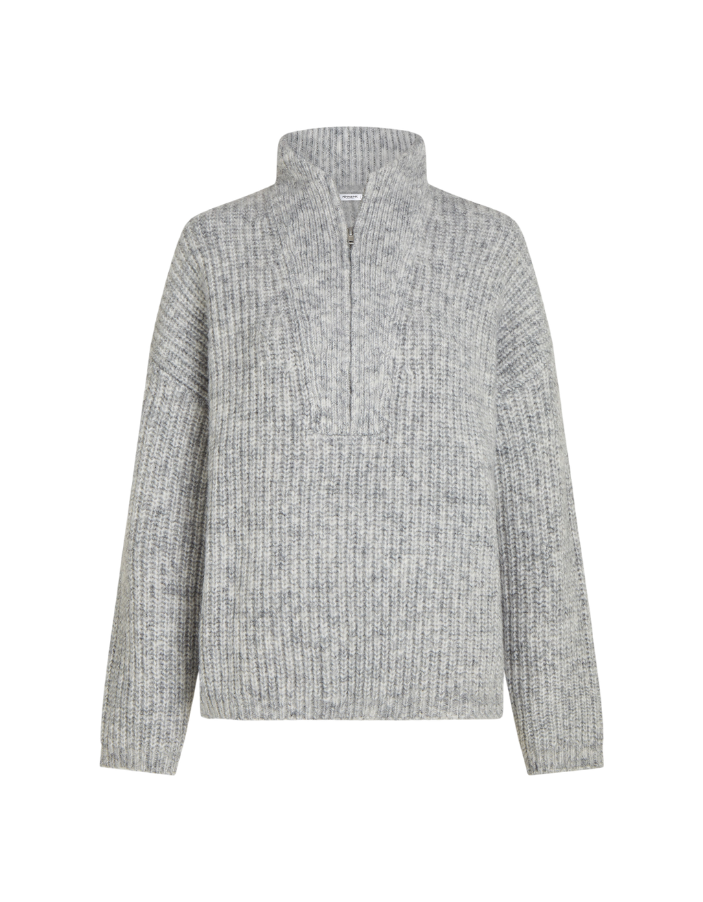 Jumper Strickpullover grau melange 83M Bild 1