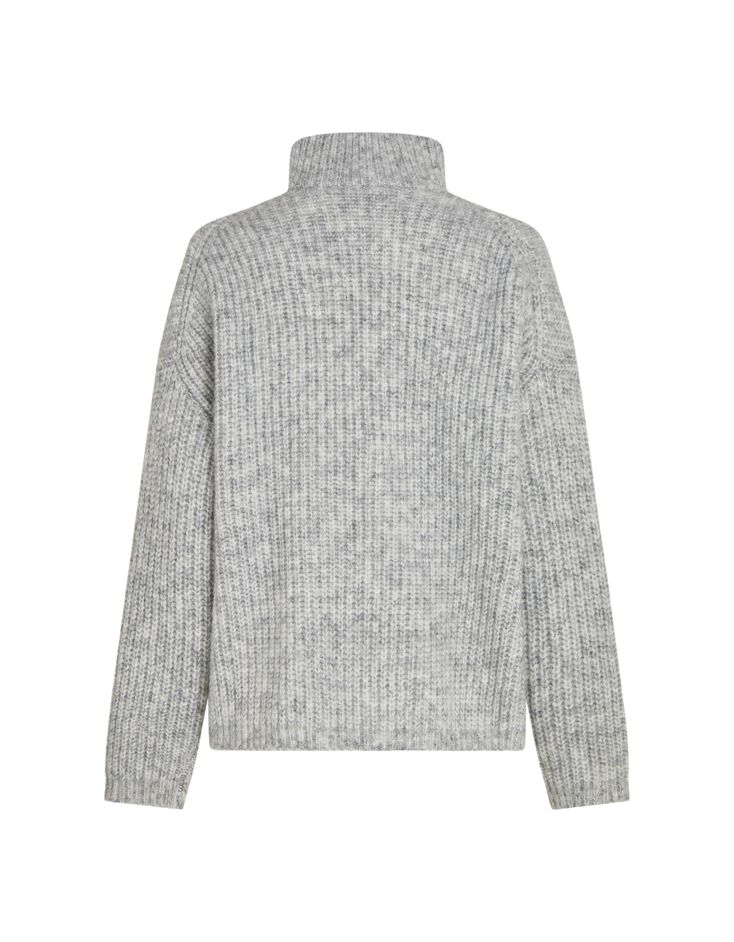 Jumper Strickpullover grau melange 83M Bild 2