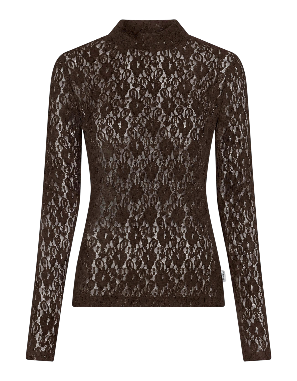 Langarmshirt aus Spitze 655 tabak Bild 1