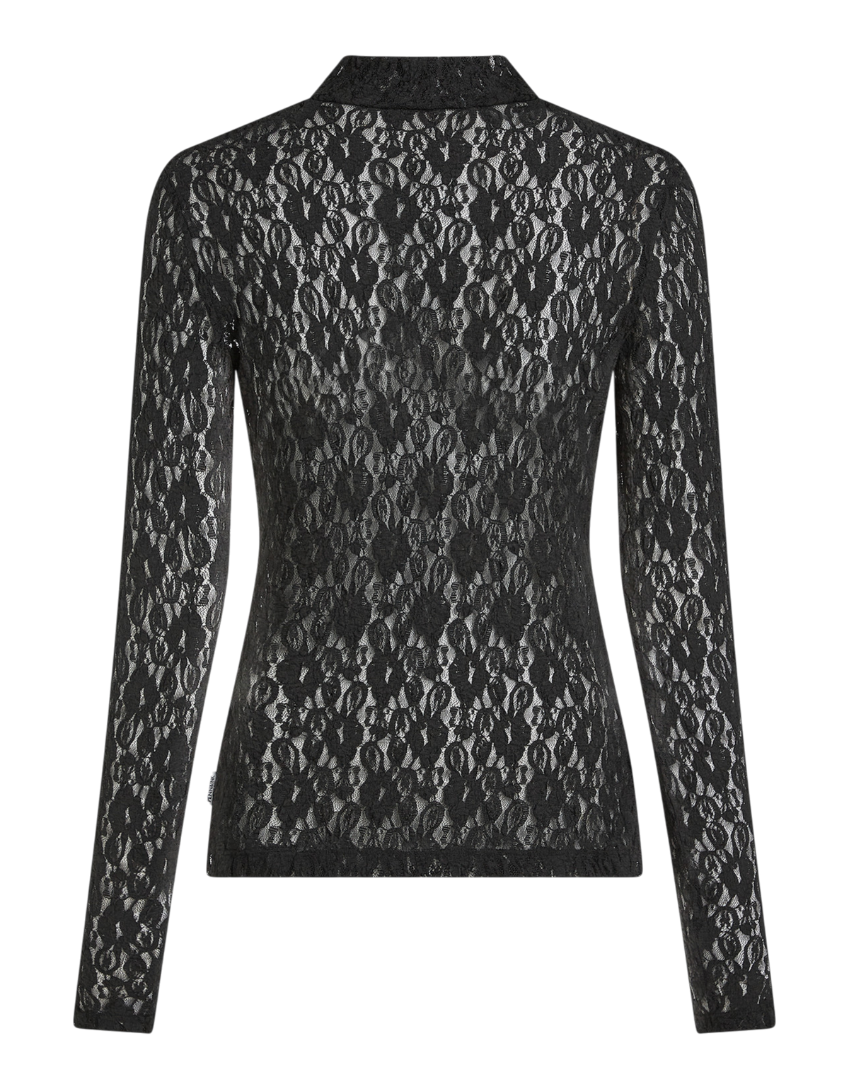 Langarmshirt aus Spitze 90 schwarz Bild 2