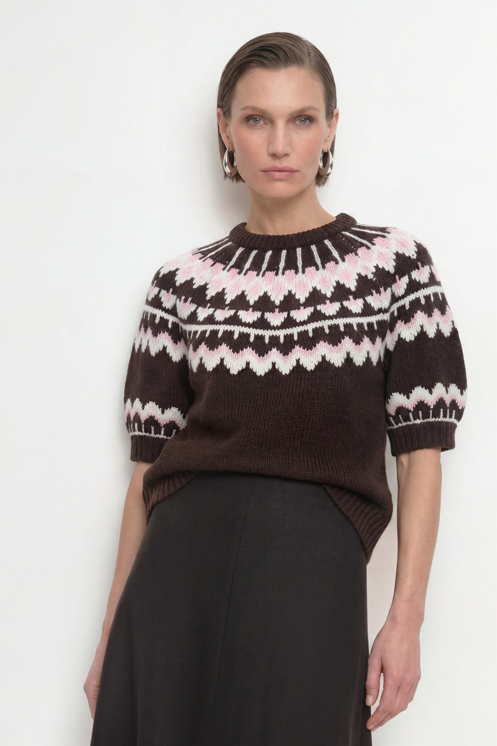 Jacquardmuster Wollpullover 298 Bild 2