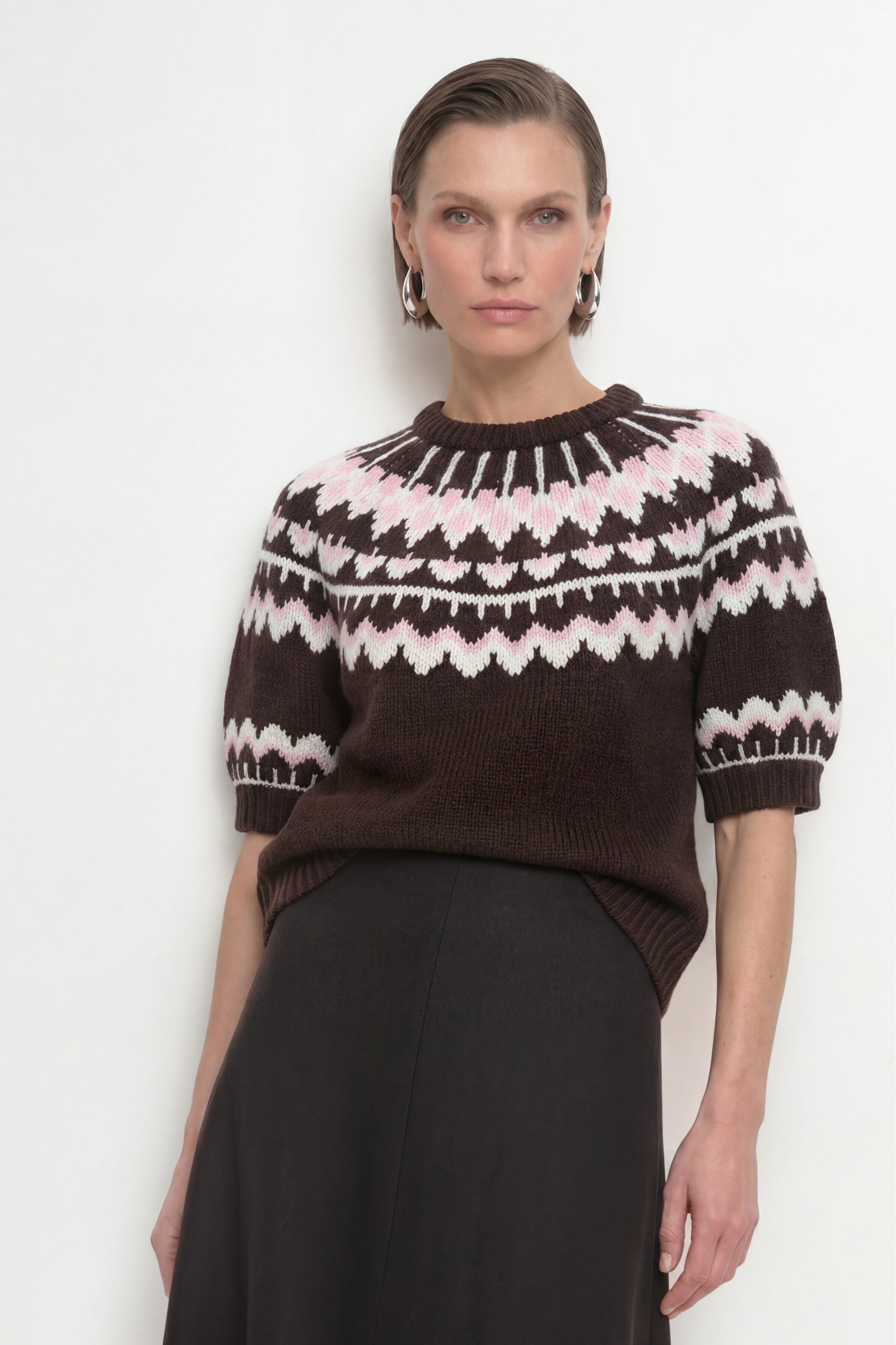 Jacquardmuster Wollpullover 298 Bild 2
