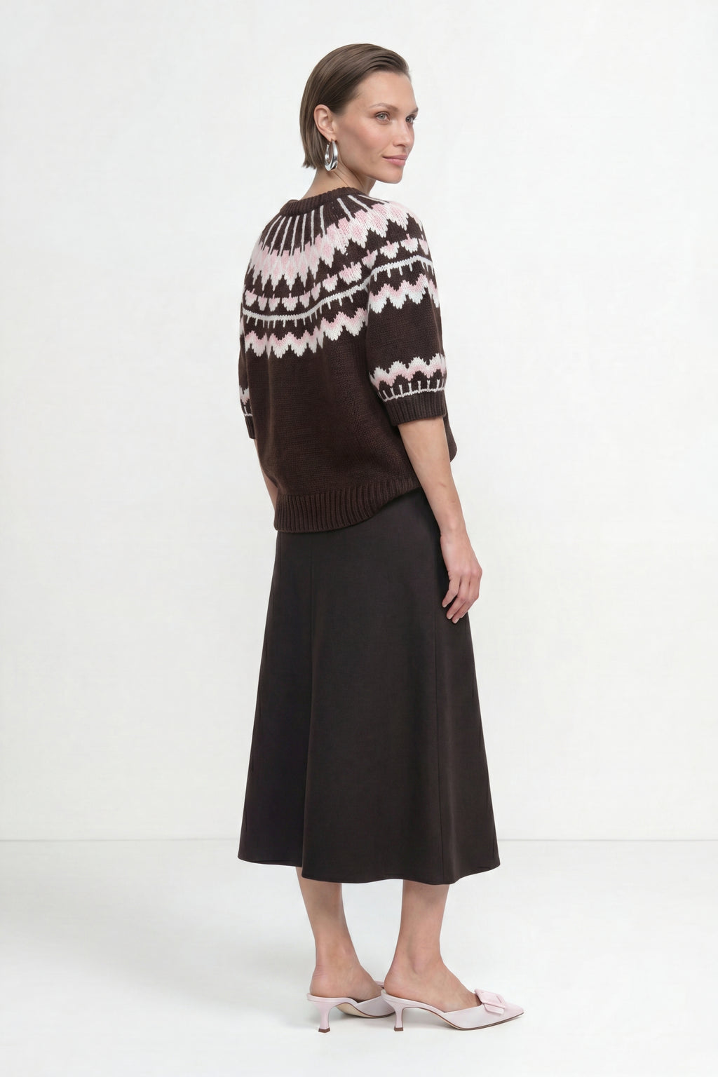 Jacquardmuster Wollpullover 298 Bild 3