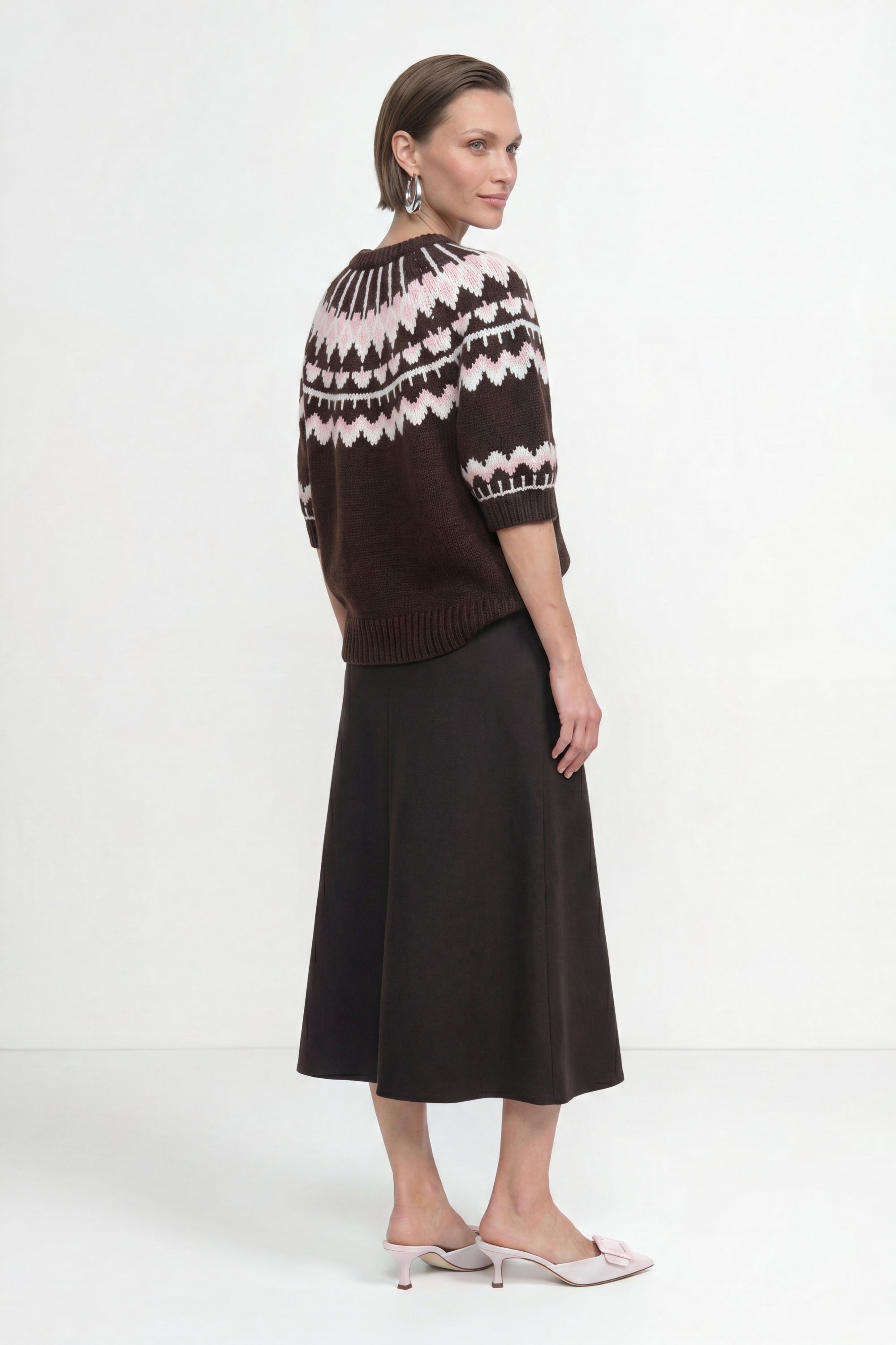 Jacquardmuster Wollpullover 298 Bild 3