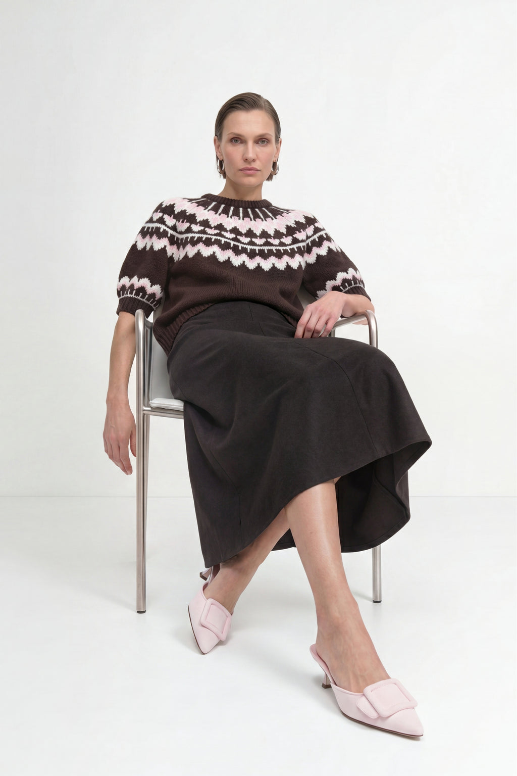 Jacquardmuster Wollpullover 298 Bild 6