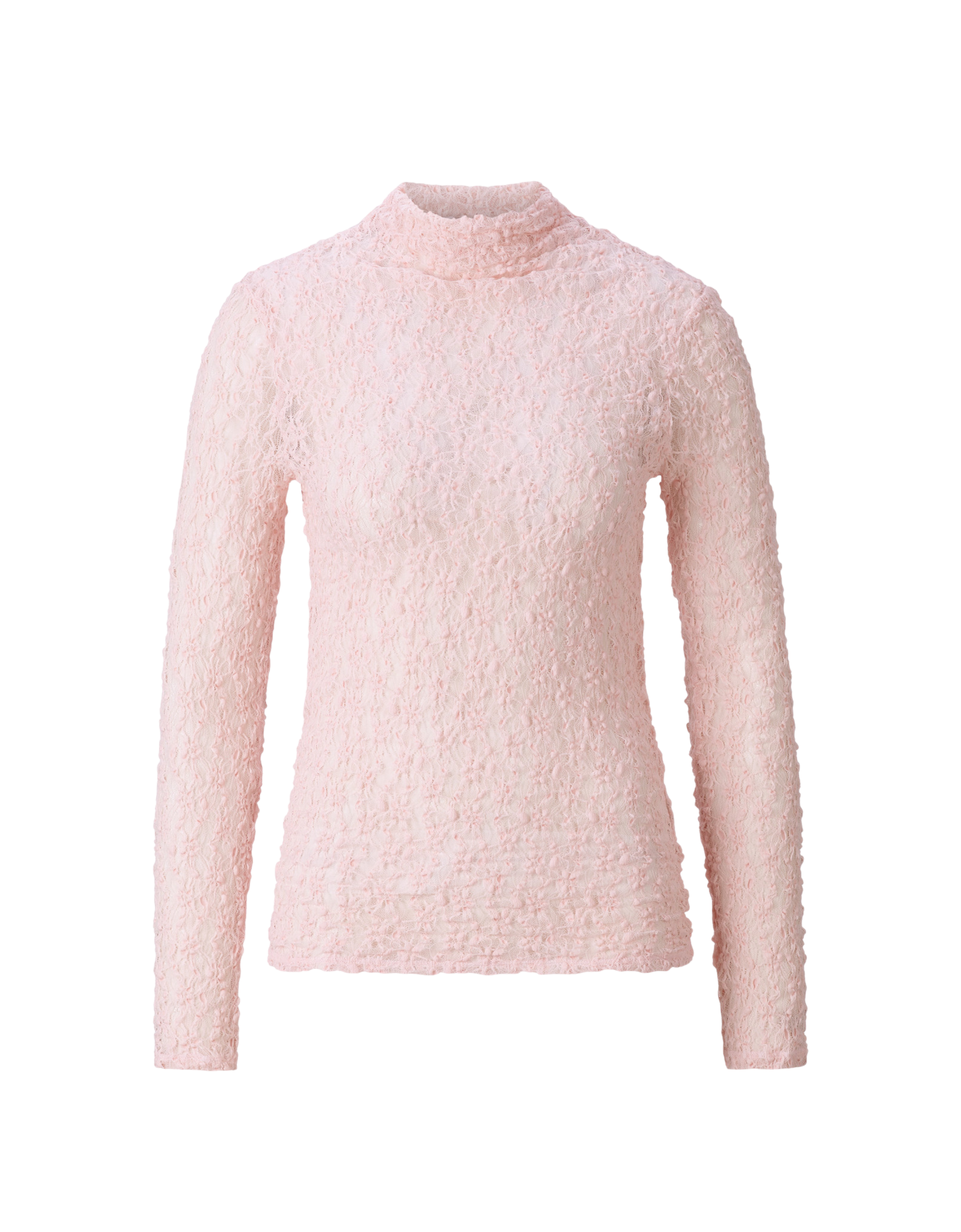 Longsleeve mit Spitzenmuster 607 rose Bild 1
