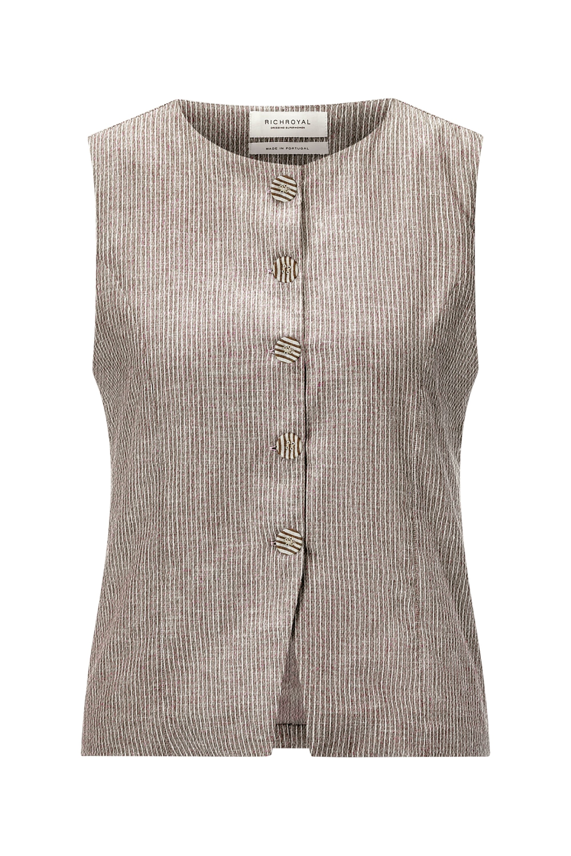 Ärmellose Nadelstreifenweste 281 Bild 1