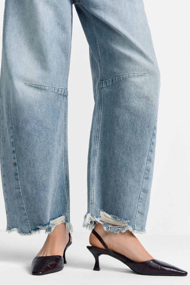 Used-Jeans denim blue Bild 3