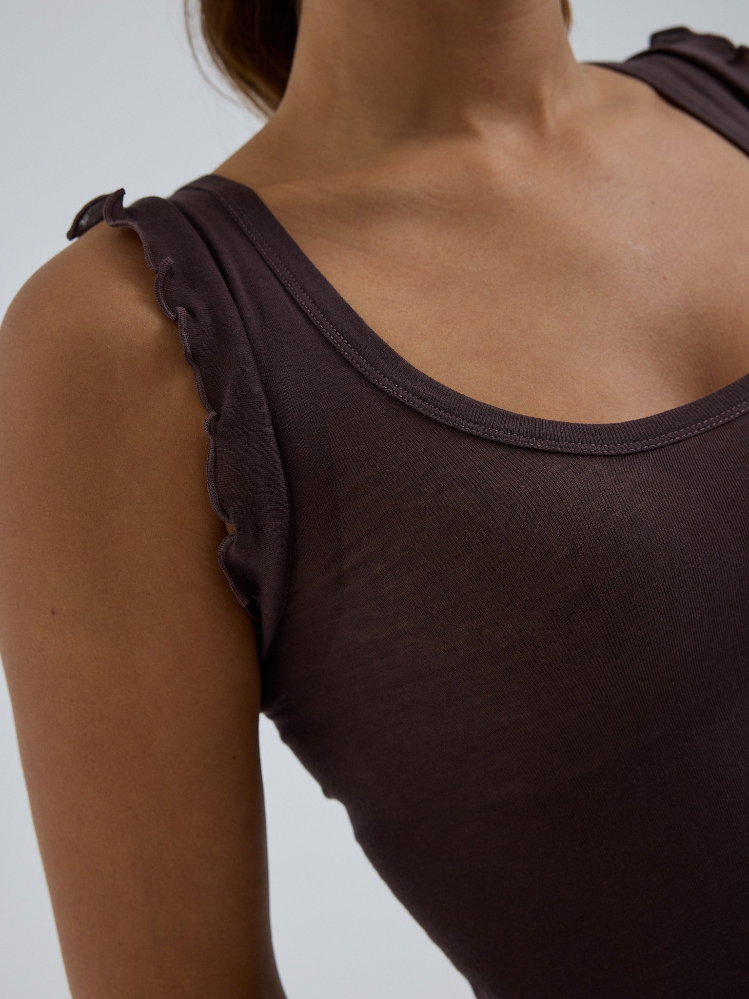 Cotton Crop Top Java Bild 3