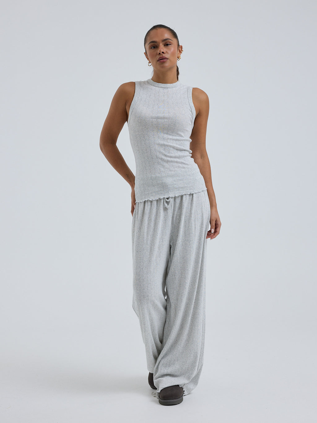 Jacquard Crush grey melange Bild 6