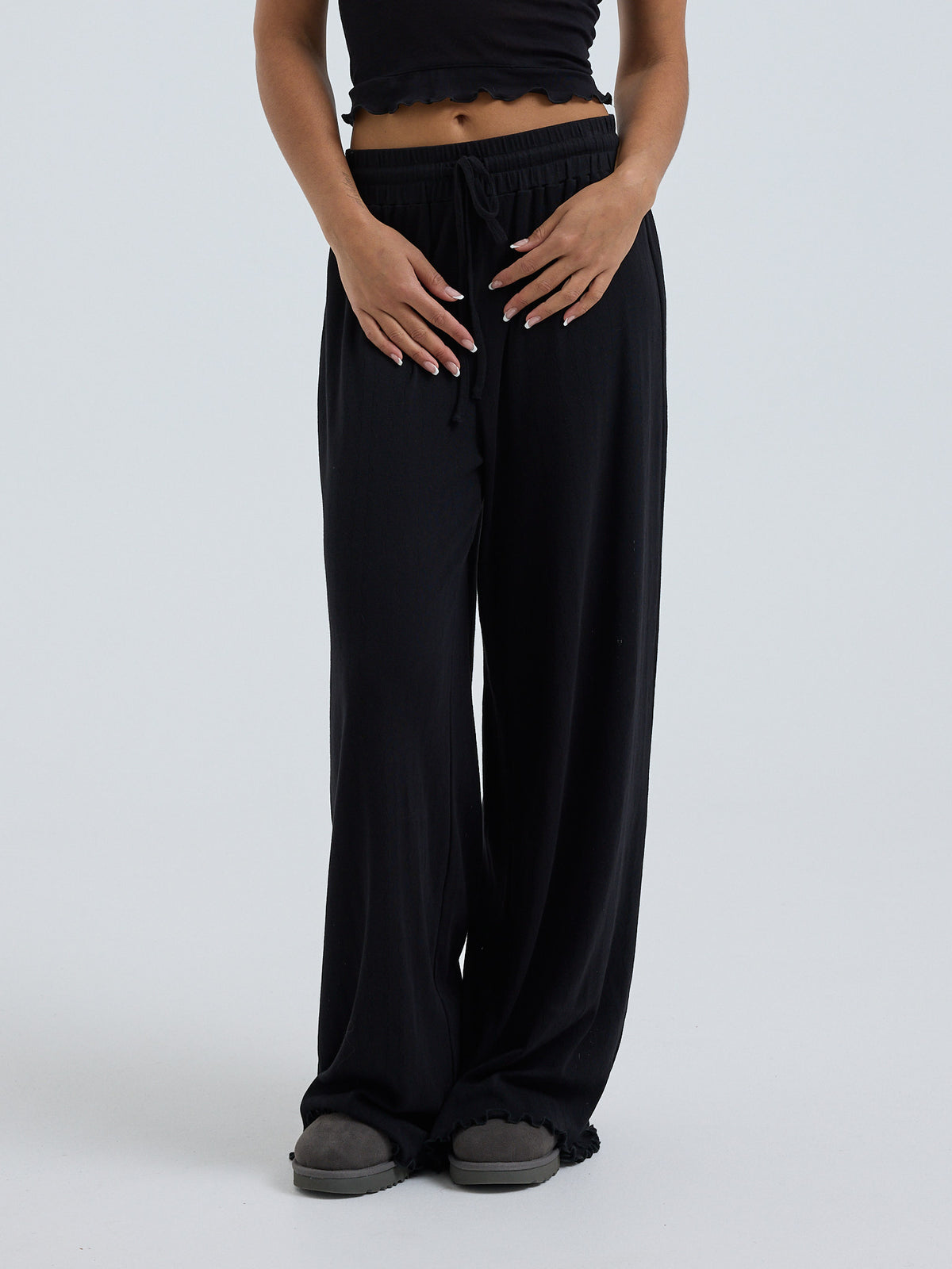 Jacquard Hose Black Bild 1