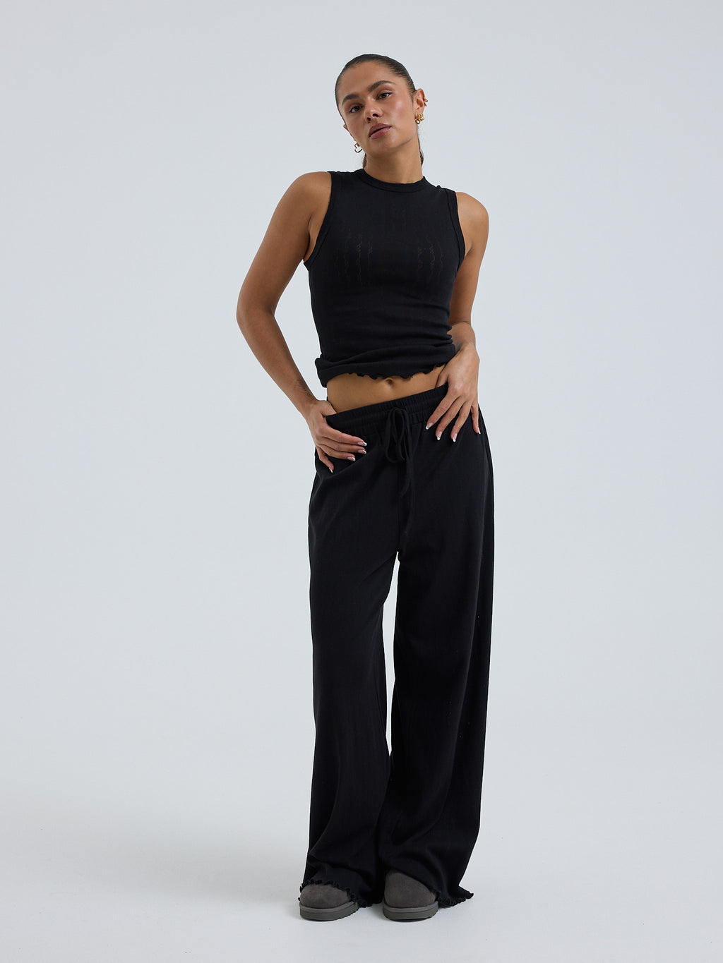 Jacquard Hose Black Bild 6