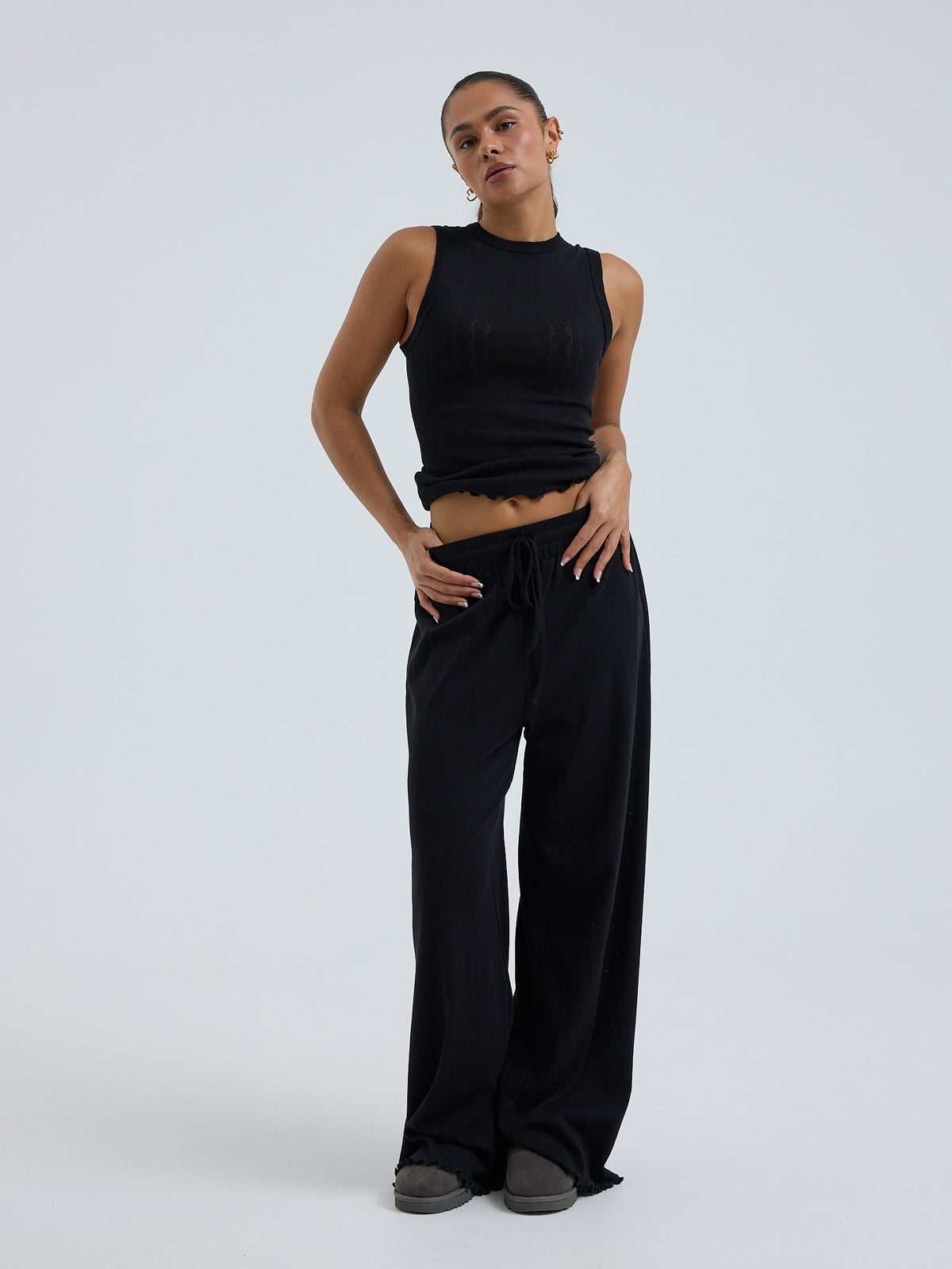Jacquard Hose Black Bild 6