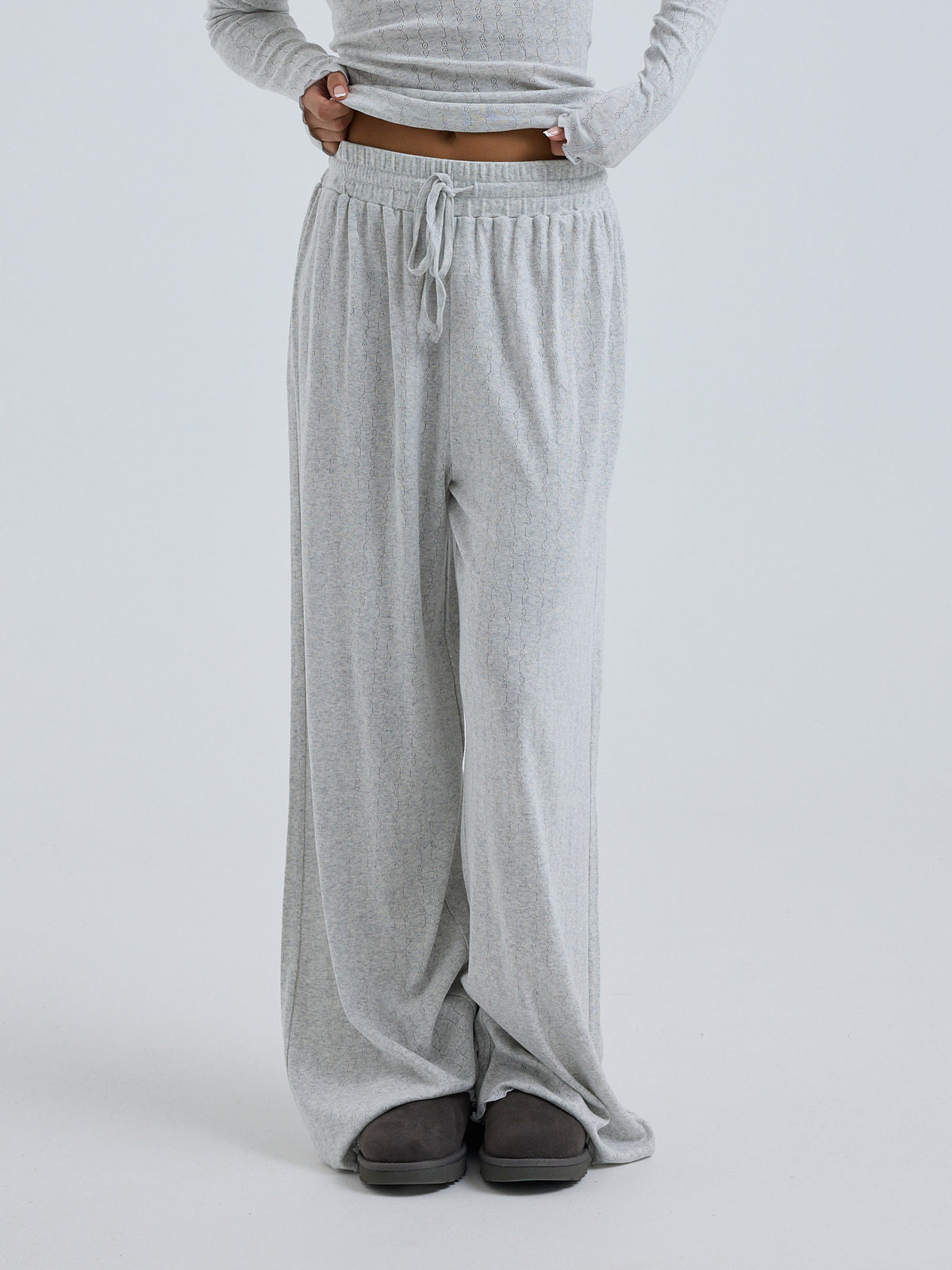 Jacquard Hose GREY MELANGE Bild 1