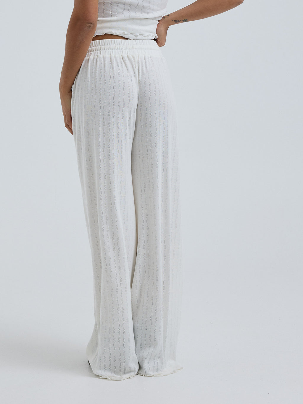 Jacquard Pants Off-White Bild 4