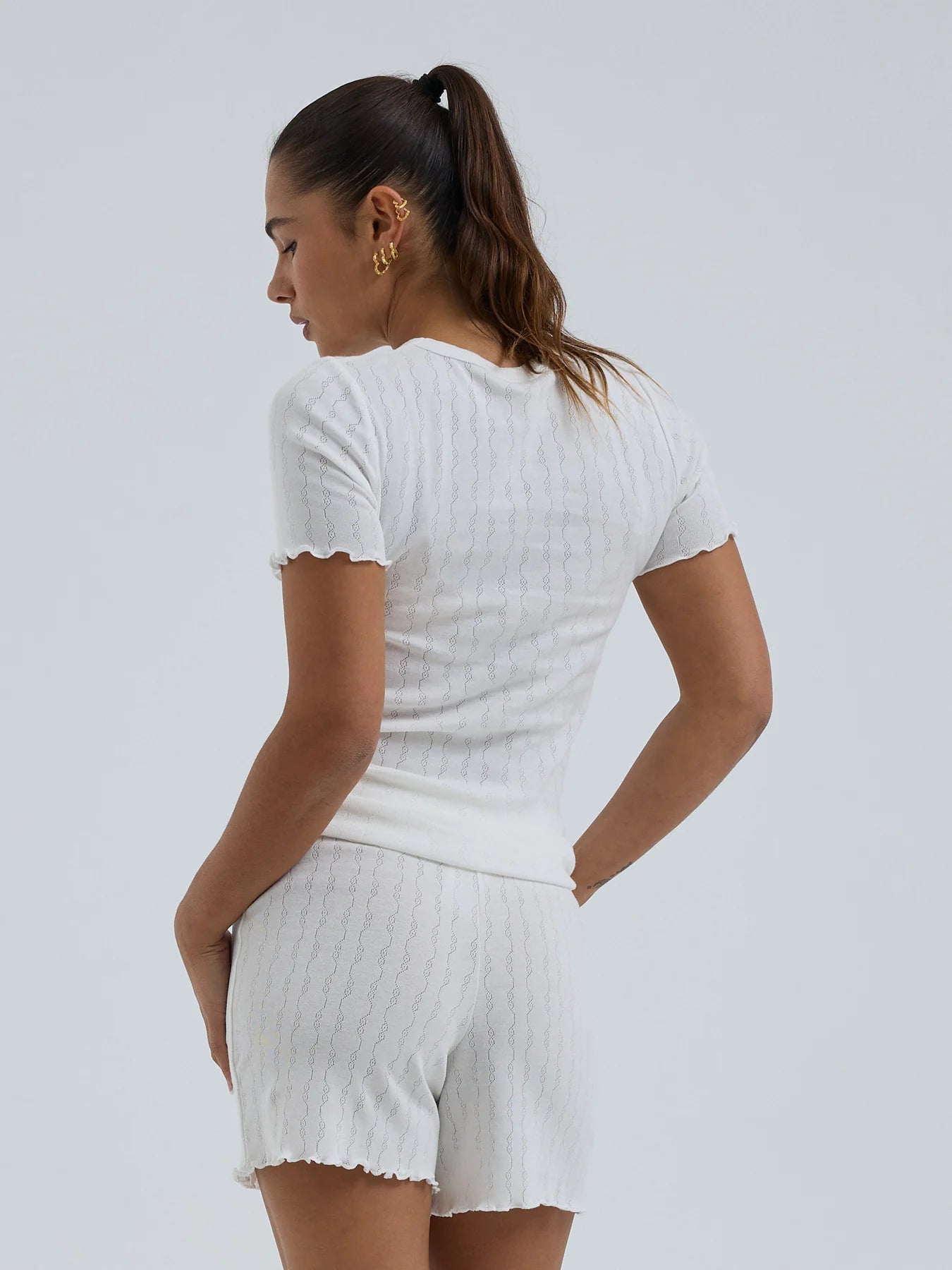 Jacquard Shorts Off-White Bild 4