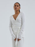 Jacquard Wrap Off-White Bild 1