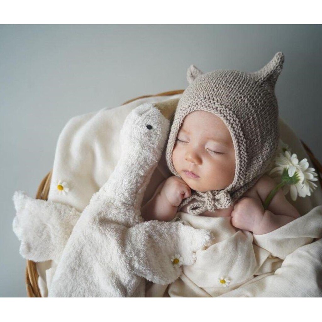 Kuscheltier Gans klein weiß Bild 2