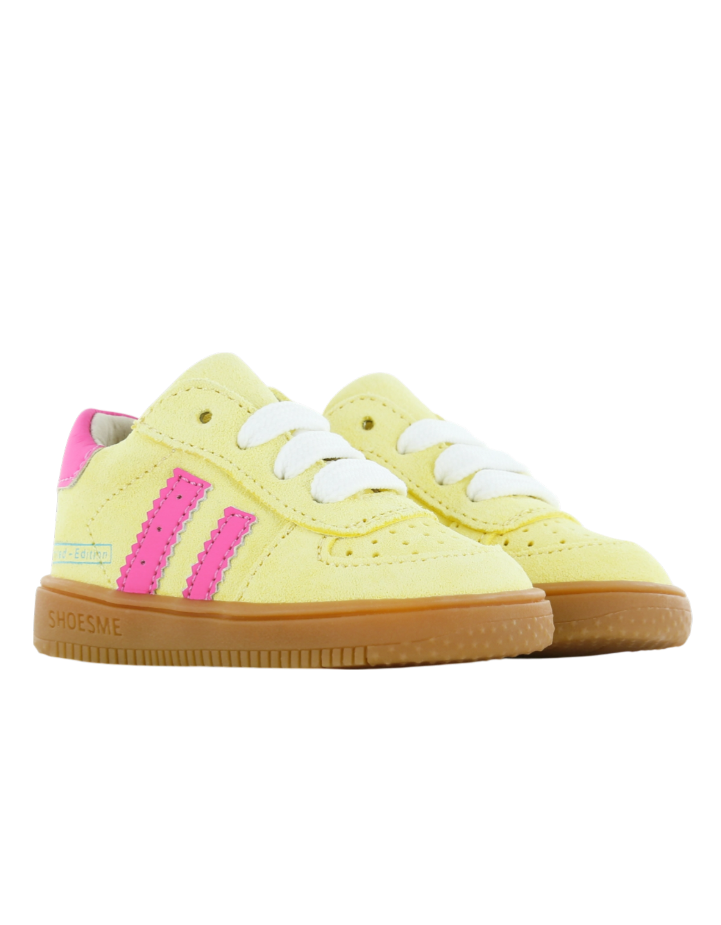 Gelber Sneaker Pink Bild 2