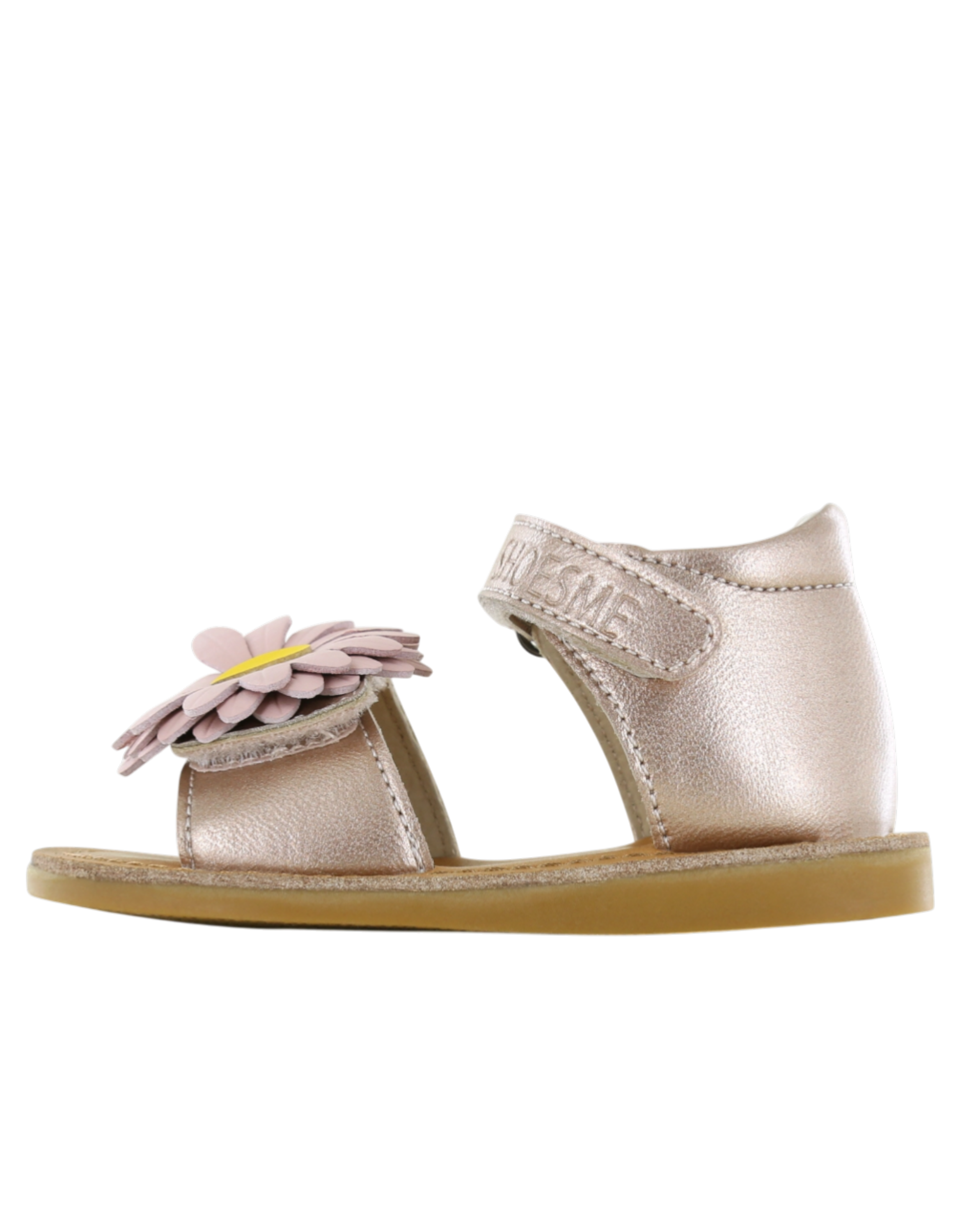 Rosa  Blumen Sandale rosegold Bild 1