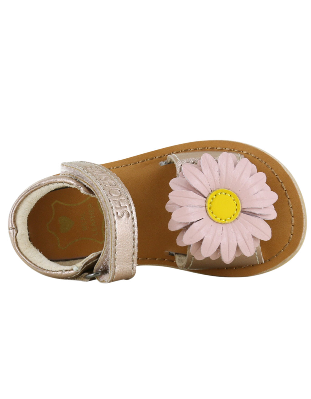Rosa  Blumen Sandale rosegold Bild 3