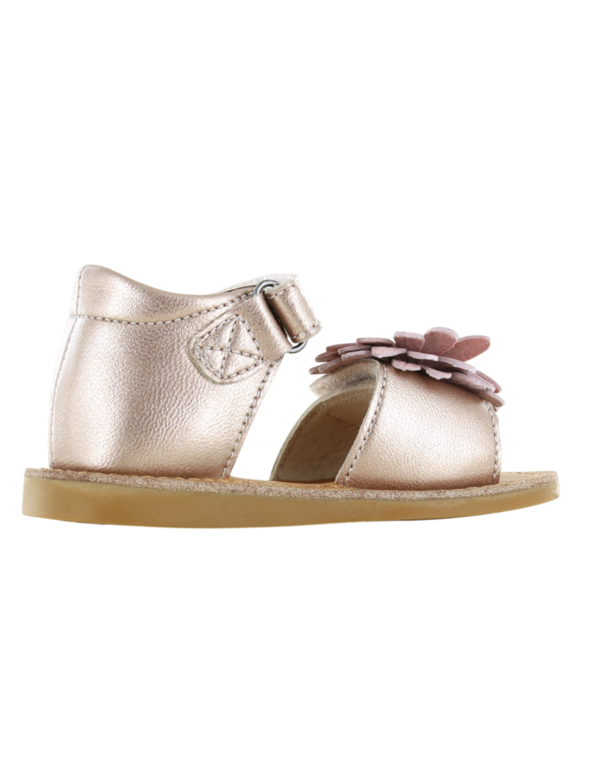 Rosa  Blumen Sandale rosegold Bild 4