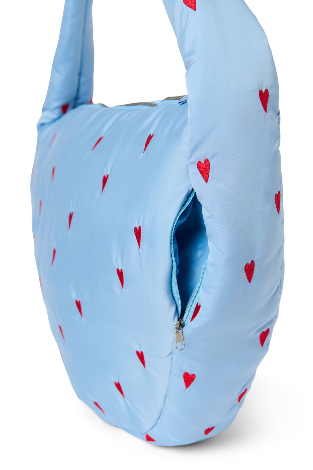 Puffy Cross Body Hellblau Hearts Bild 4