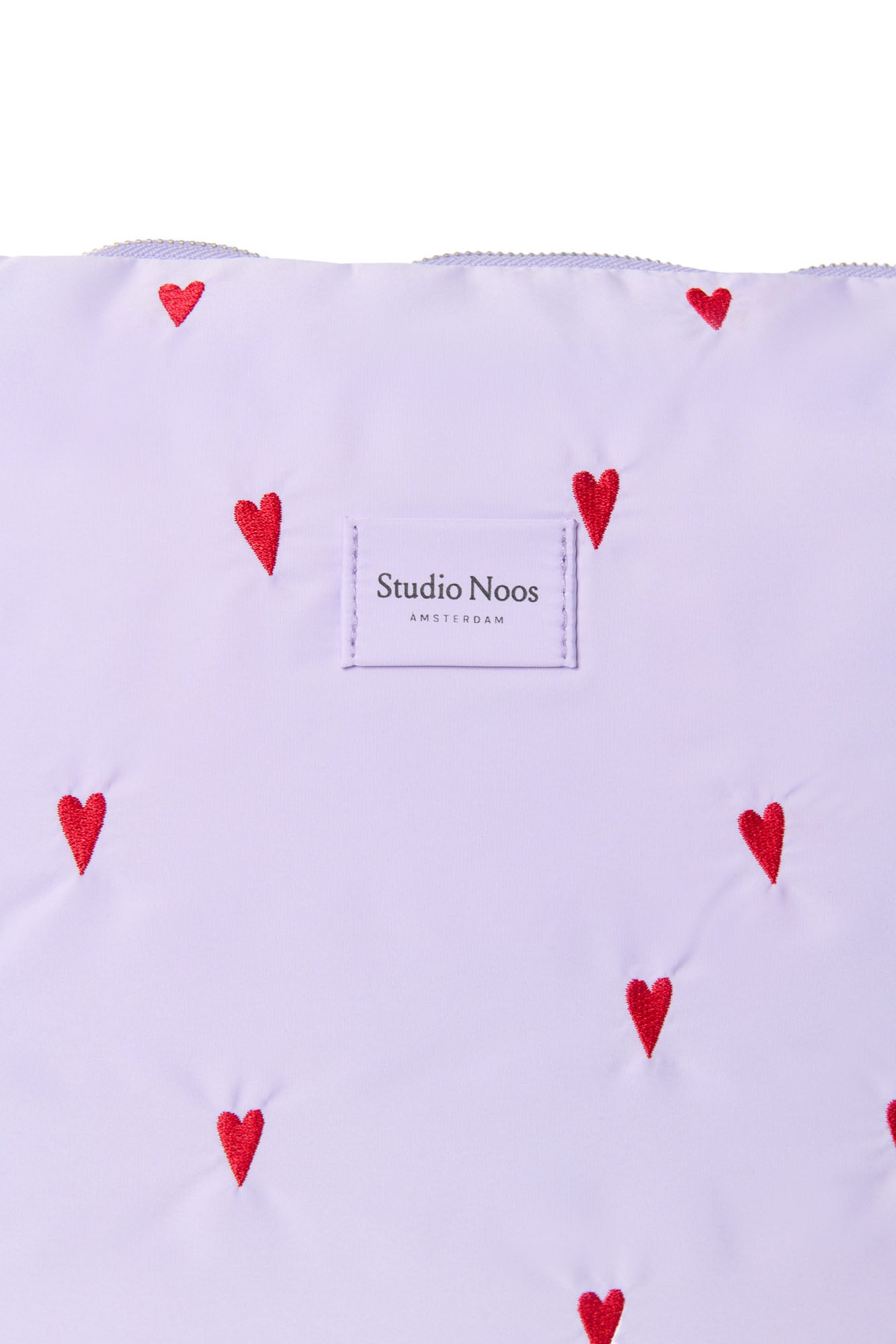 Puffy Diaper Bag Purple Hearts Bild 4