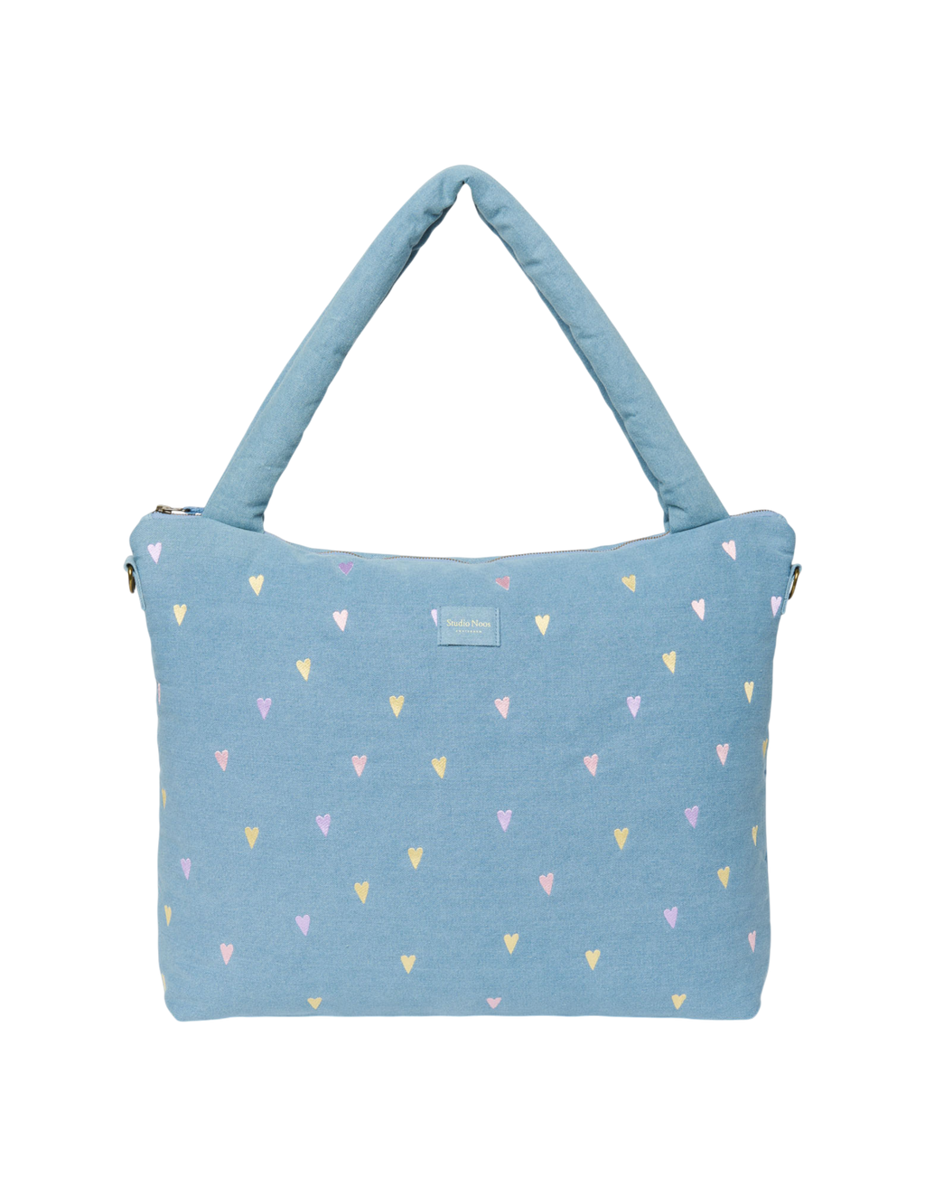 Denim Diaper Bag 0251 Hearts L. Blue Bild 1