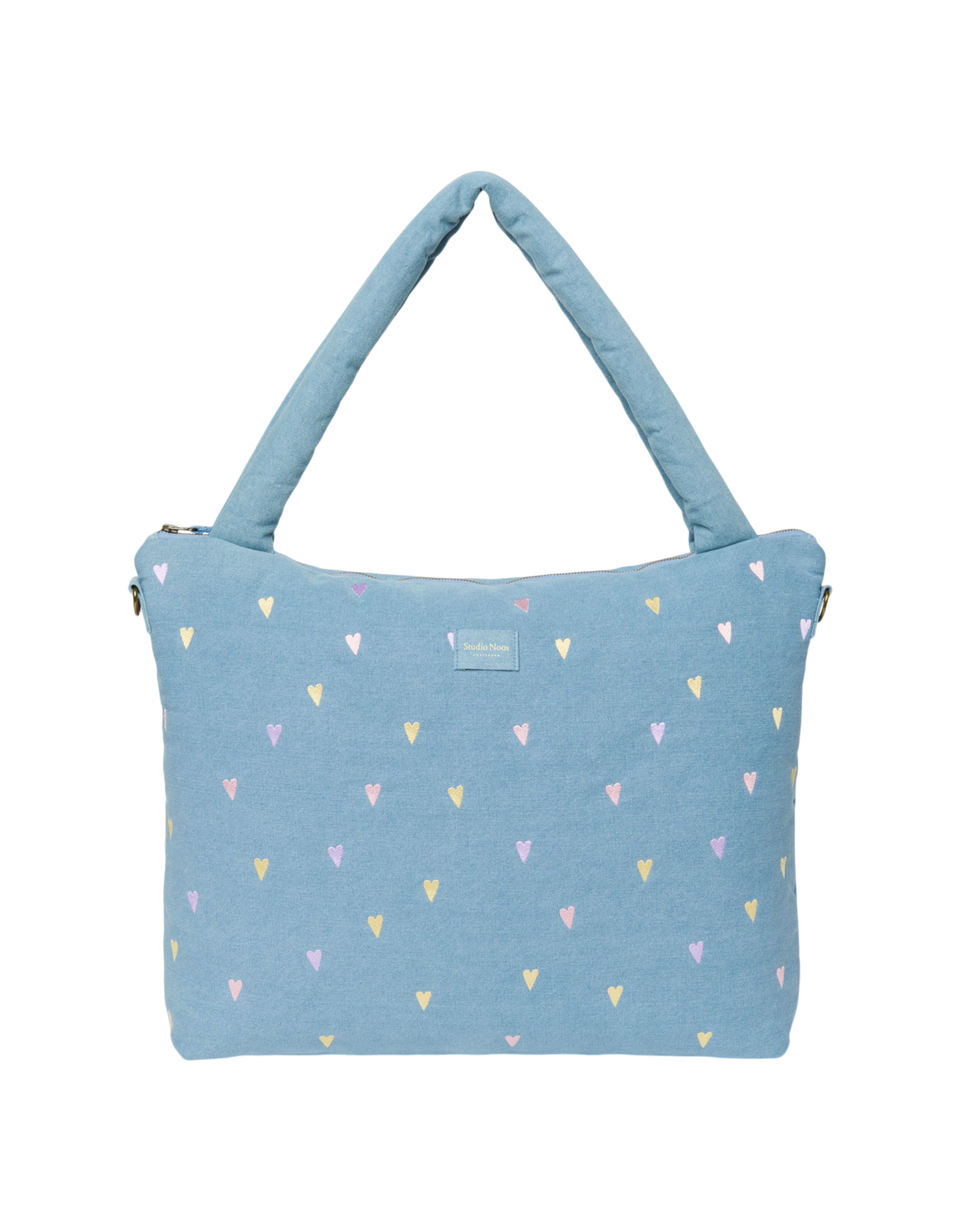 Denim Diaper Bag 0251 Hearts L. Blue Bild 1