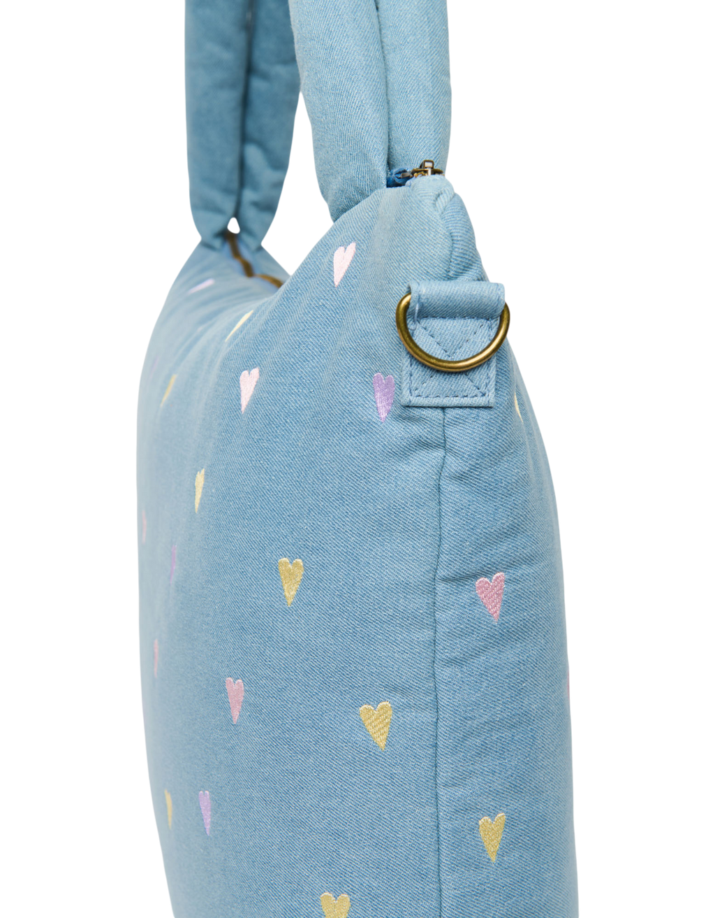 Denim Diaper Bag 0251 Hearts L. Blue Bild 4