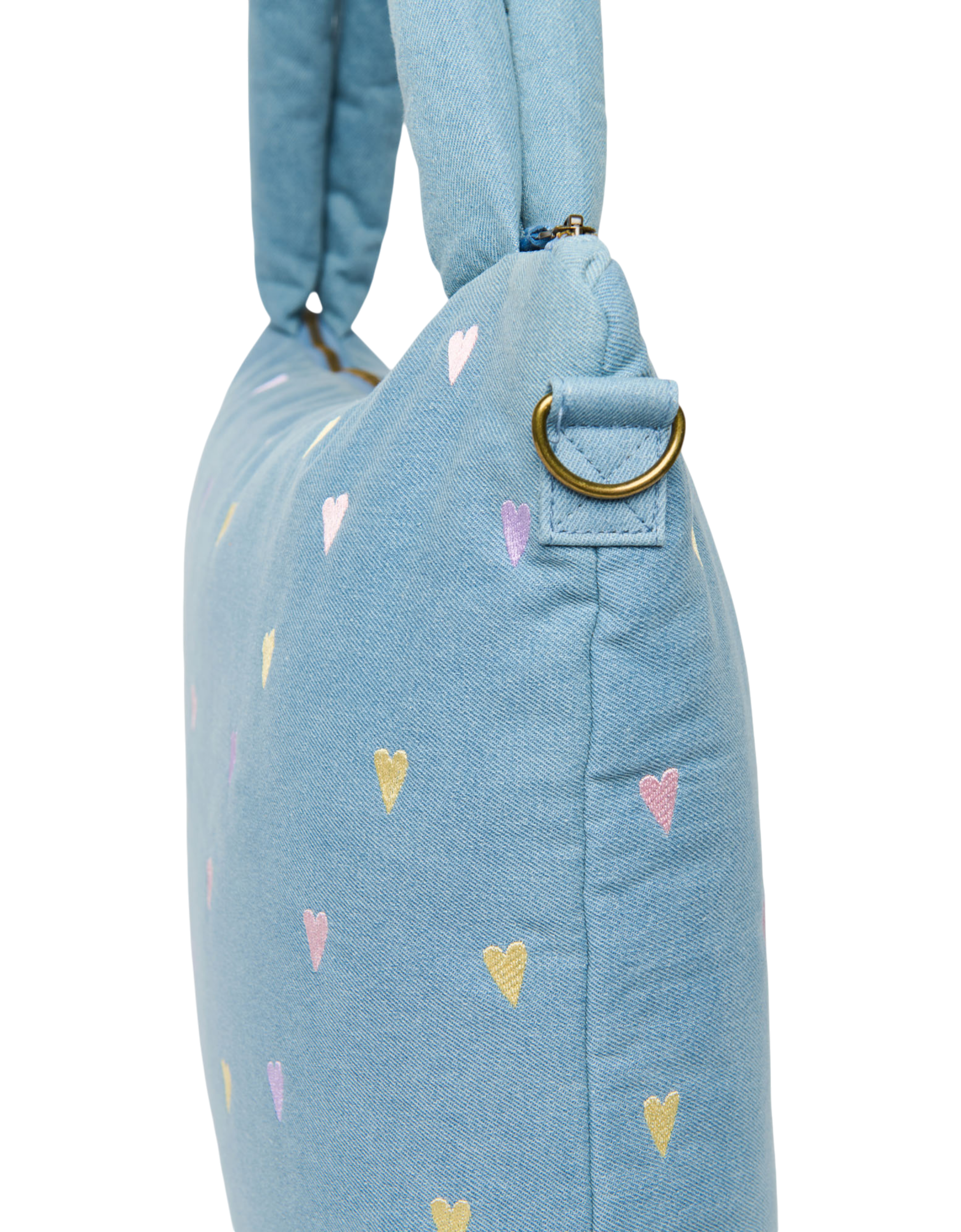 Denim Diaper Bag 0251 Hearts L. Blue Bild 4