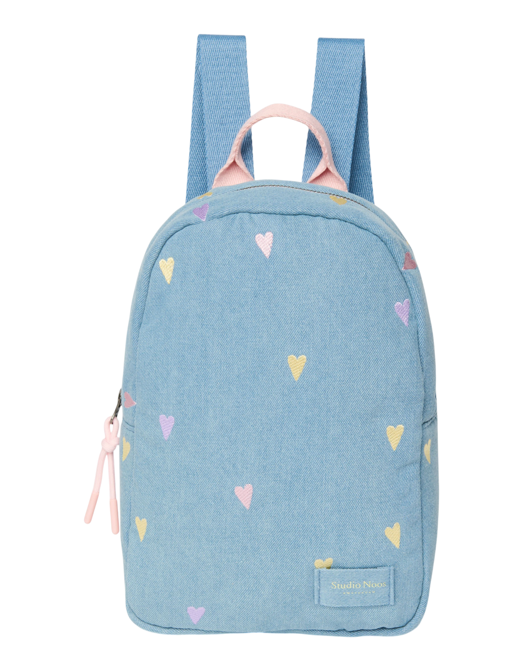 Denim Mini Backpack 0251 Hearts L. Blue Bild 1
