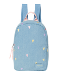 Denim Mini Backpack 0251 Hearts L. Blue Bild 1
