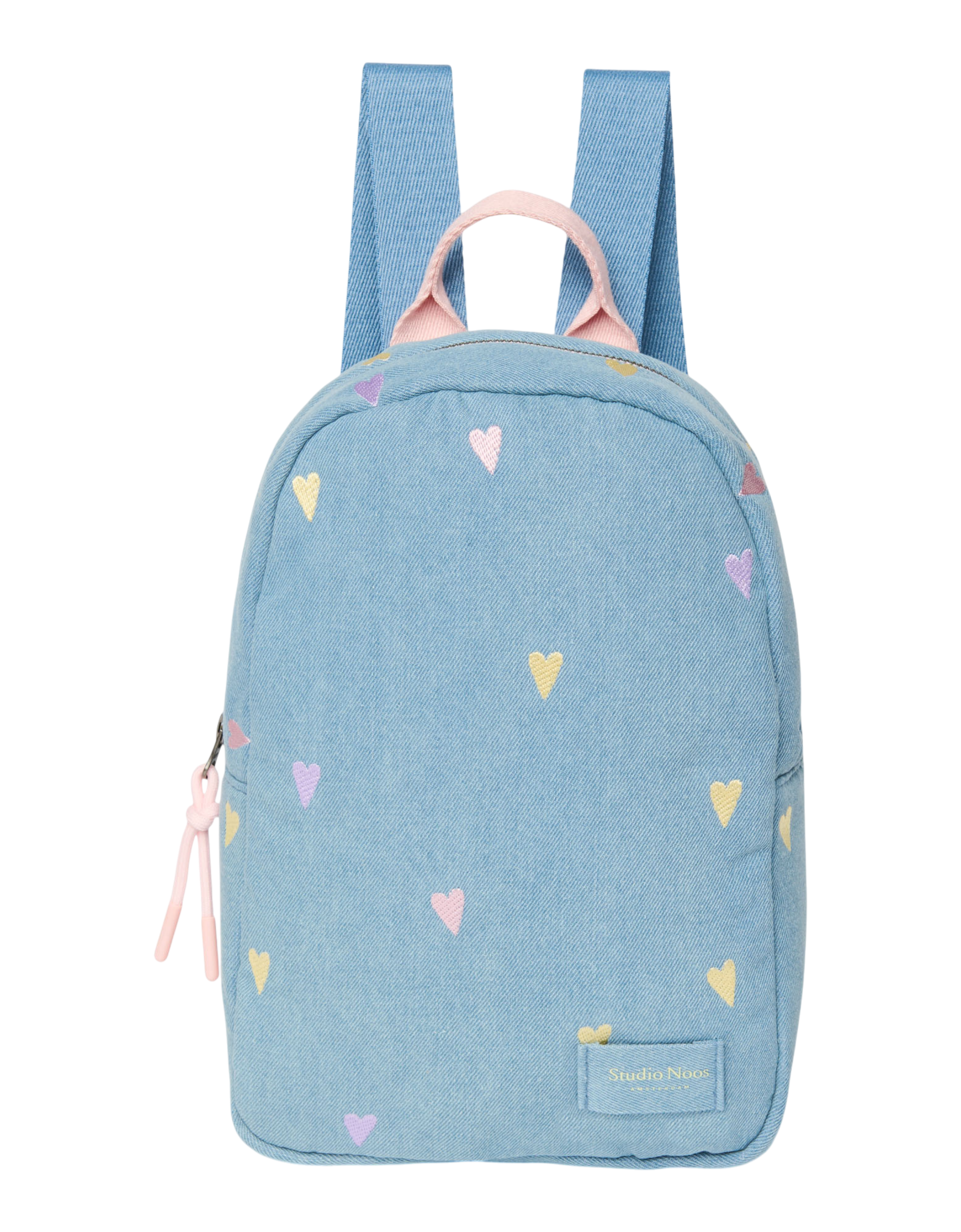 Denim Mini Backpack 0251 Hearts L. Blue Bild 1