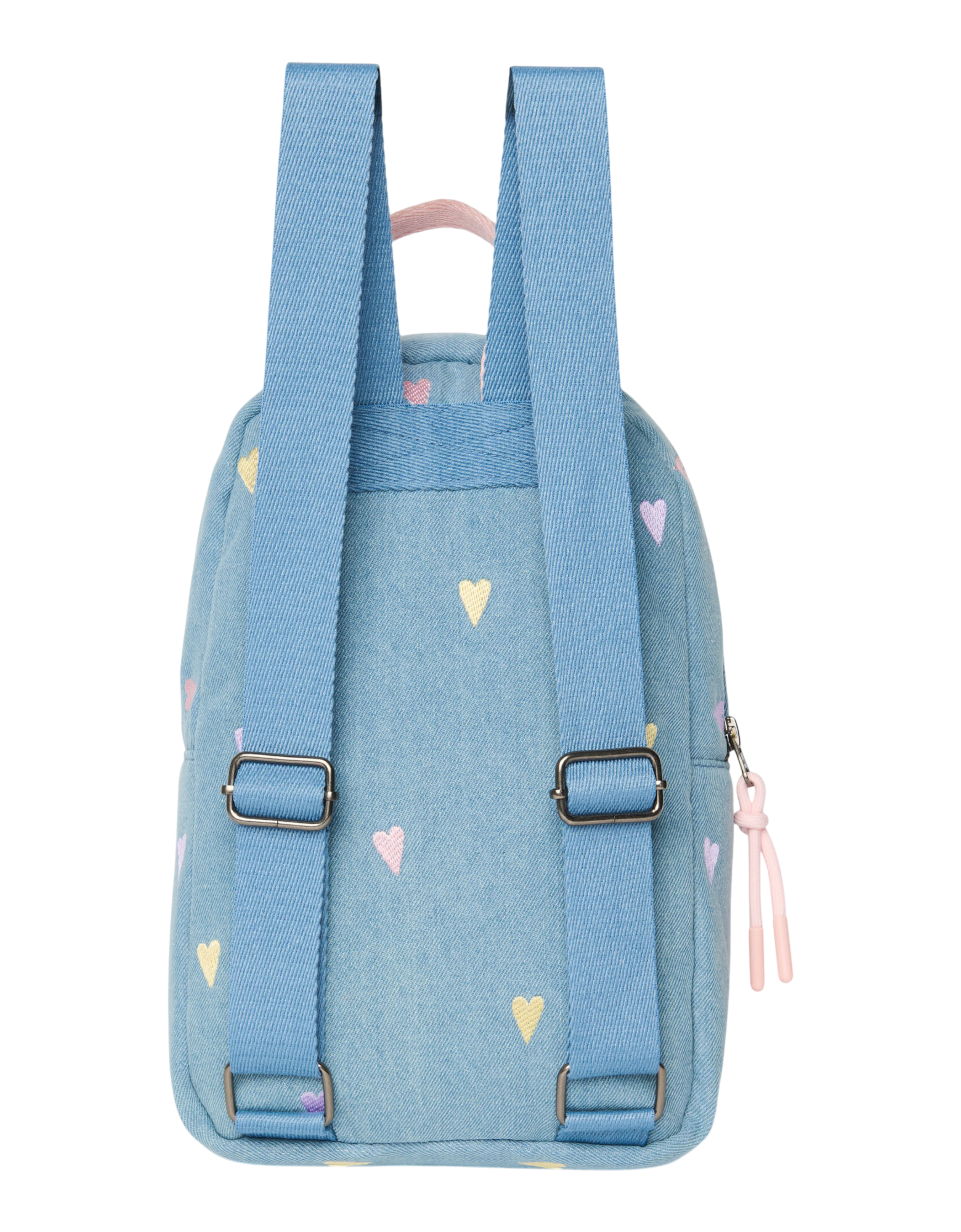 Denim Mini Backpack 0251 Hearts L. Blue Bild 4