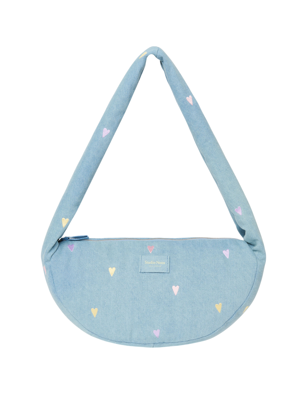 Denim Mini Cross Body Bag 0251 Hearts L. Blue Bild 1